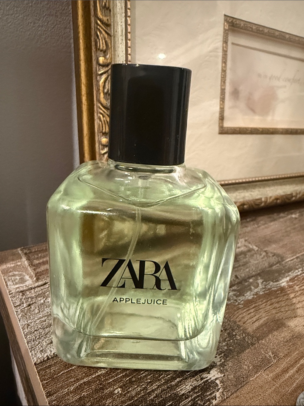 ZARA Applejuice Women's Fragrance — Pale Green Bottle with Black Cap